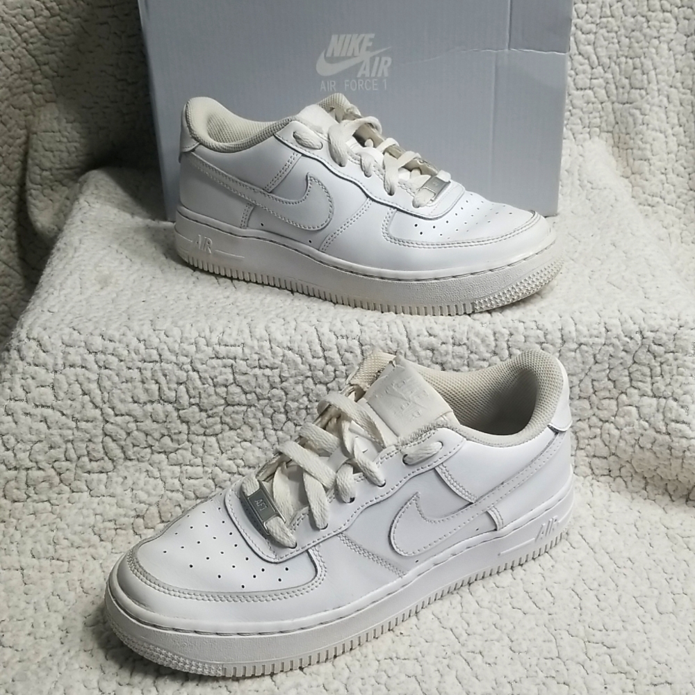 Nike Air force 1, all white, Size 4.5Y